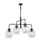 Emibig lampa Lukka 4 Black/Transparent cena un informācija | Piekaramās lampas | 220.lv