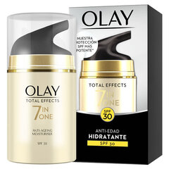 Увлажняющий антивозрастной крем Total Effects 7 In One Olay (50 мл) цена и информация | Кремы для лица | 220.lv