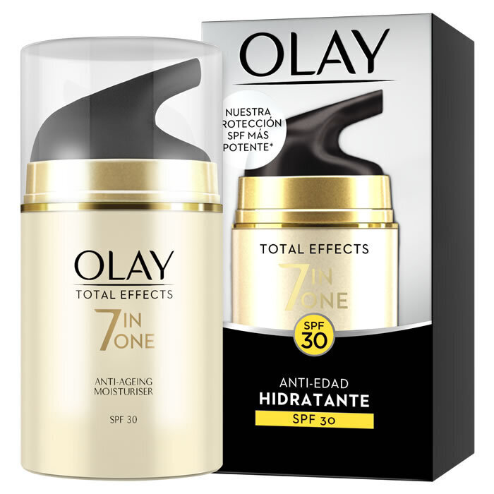 Mitrinošs sejas krēms Olay Total Effects 7 In One SPF 30, 50 ml cena un informācija | Sejas krēmi | 220.lv