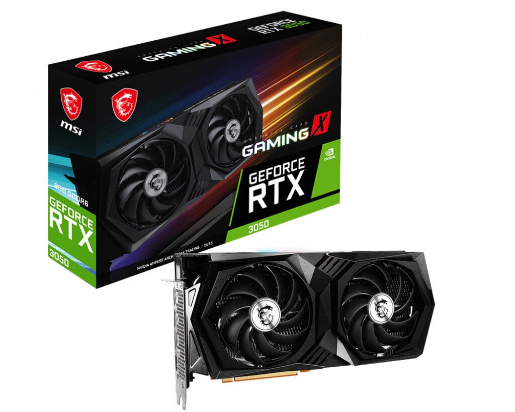 MSI GeForce RTX 3050 X 8G Nvidia цена и информация | Videokartes (GPU) | 220.lv