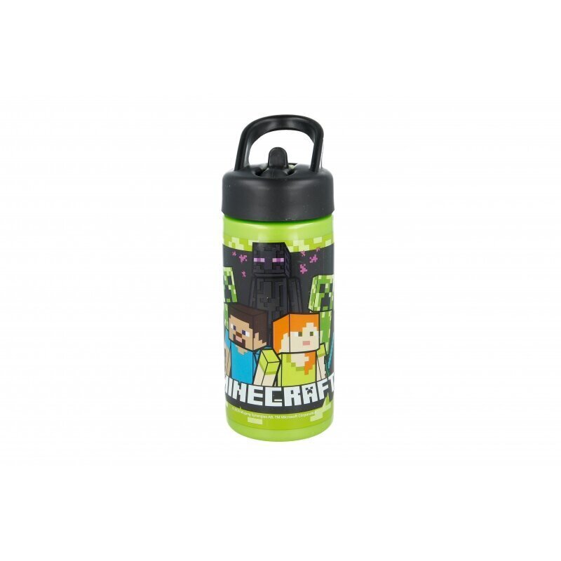 Plastmasas pudele Minecraft, 410 ml cena un informācija | Ūdens pudeles | 220.lv