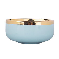 Aurora Gold porcelāna bļoda NBC, 14 cm, 500 ml, gaiši zila цена и информация | Посуда, тарелки, обеденные сервизы | 220.lv