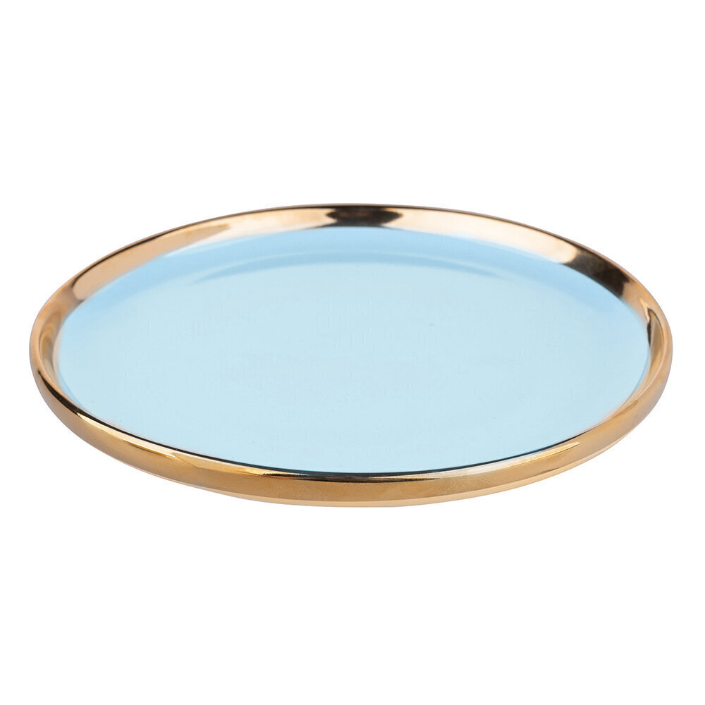 Aurora porcelāna deserta šķīvis NBC, 20 cm, gaiši zils cena un informācija | Trauki, šķīvji, pusdienu servīzes | 220.lv