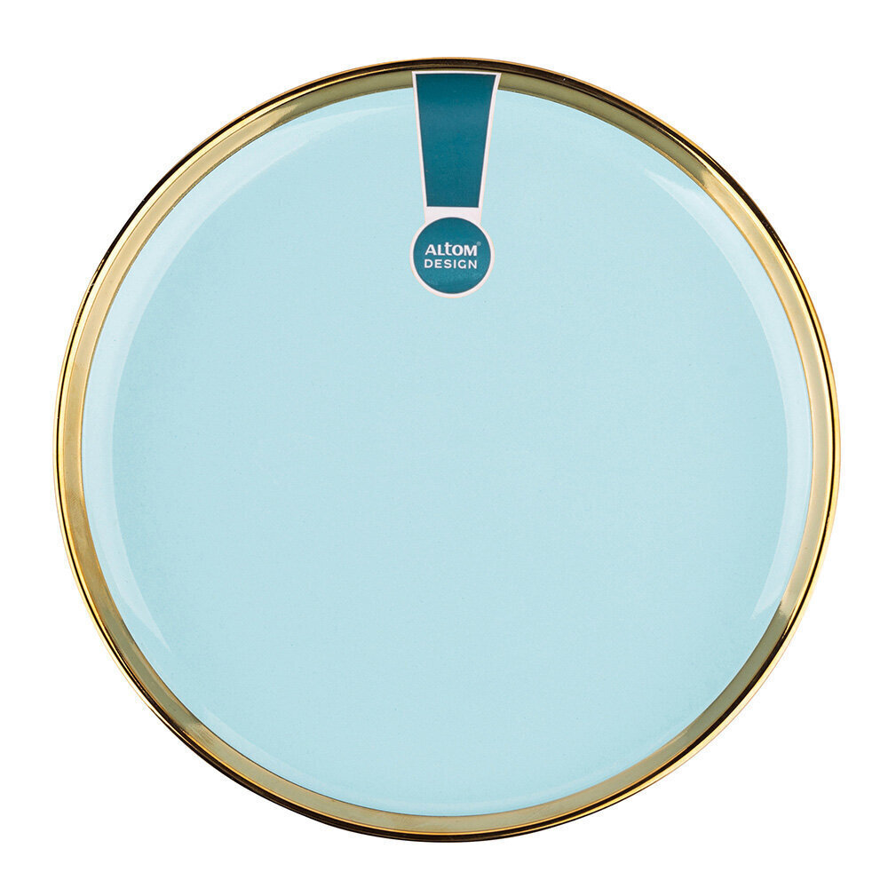 Aurora porcelāna deserta šķīvis NBC, 20 cm, gaiši zils цена и информация | Trauki, šķīvji, pusdienu servīzes | 220.lv