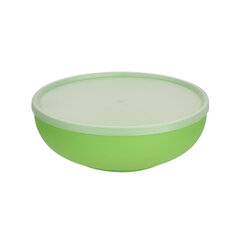 Liela bļoda ar vāku, 22 cm, 1,85 L, zaļa цена и информация | Посуда, тарелки, обеденные сервизы | 220.lv