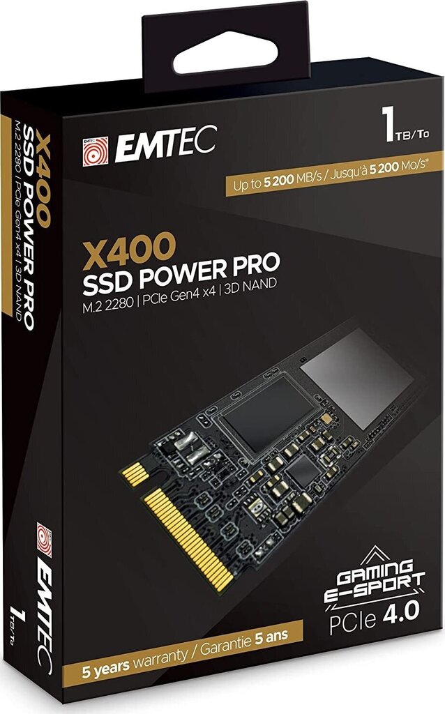 Emtec ECSSD1TX400 cena un informācija | Iekšējie cietie diski (HDD, SSD, Hybrid) | 220.lv