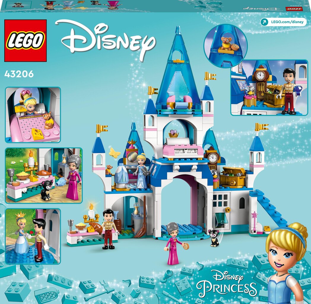 43206 LEGO® | Disney Princess Pelnrušķītes un Daiļā prinča pils цена и информация | Konstruktori | 220.lv