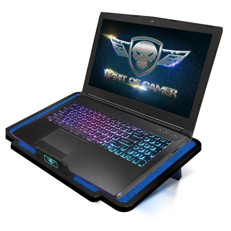 Spirit Of Gamer Cooling Pad Airblade 100 Blue цена и информация | Portatīvo datoru dzesēšanas paliktņi un citi piederumi | 220.lv