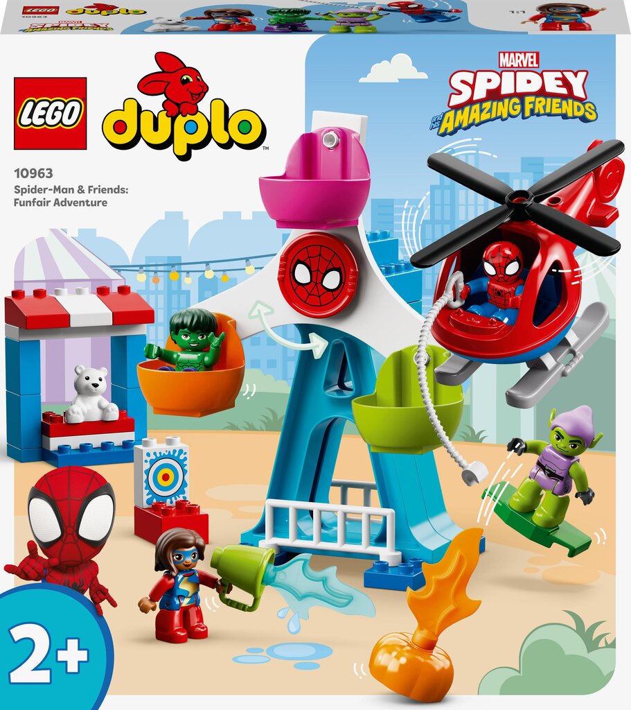 10963 LEGO® DUPLO Marvel Spider-Man Zirnekļcilvēks un draugi: piedzīvojumu braucieni цена и информация | Konstruktori | 220.lv