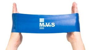 Широкая тренировочная лента MVS Loop, синяя цена и информация | Фитнес-резинки, гимнастические кольца | 220.lv