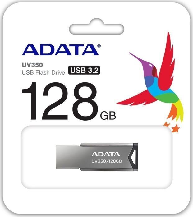 Adata AUV350, 128GB, USB 3.2 цена и информация | USB Atmiņas kartes | 220.lv