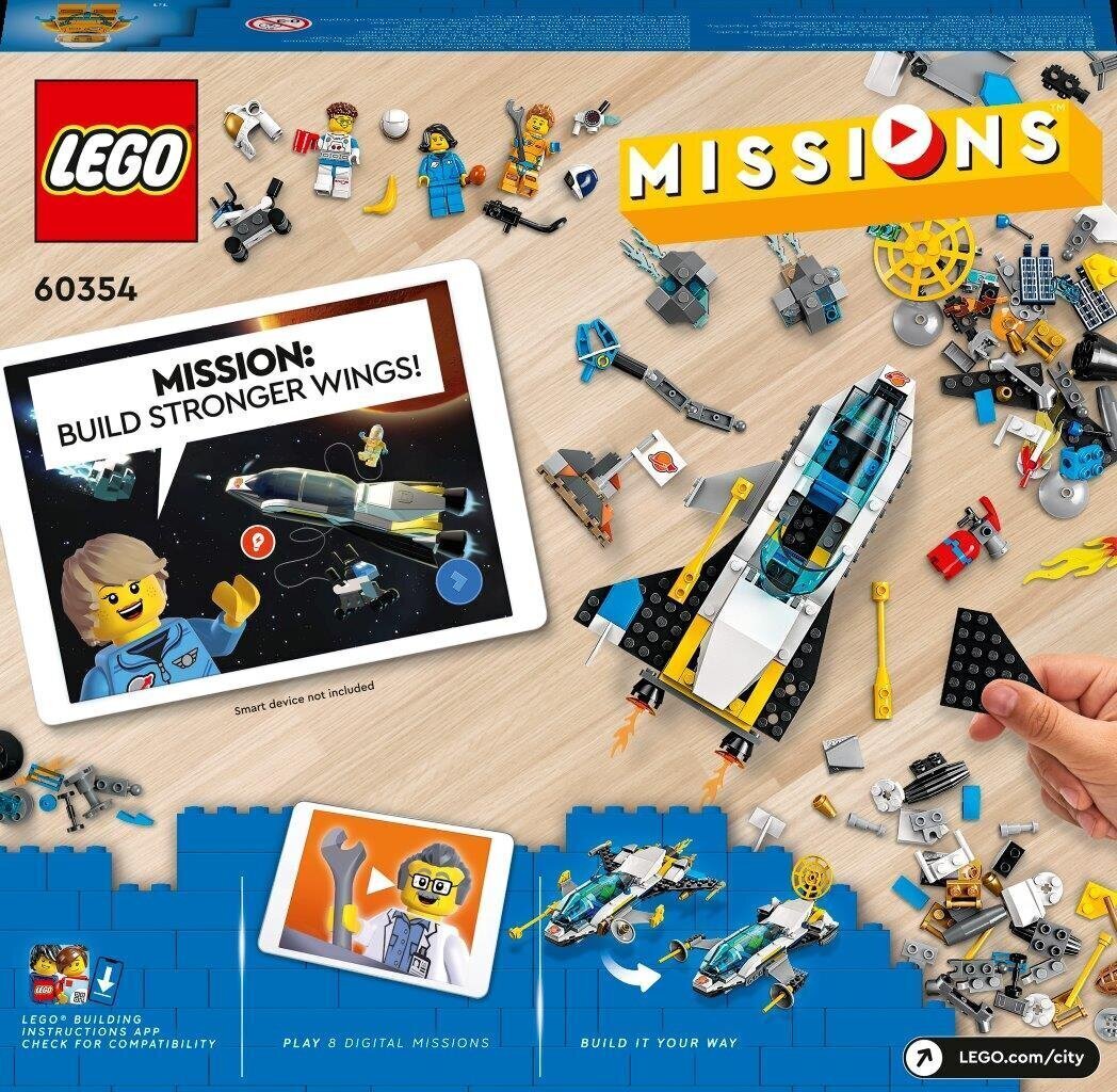 60354 LEGO® City Marsa izpētes misijas ar kosmosa kuģi cena un informācija | Konstruktori | 220.lv