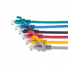 Netrack patch cable RJ45, snagless boot, Cat 6 UTP, 0.5m green cena un informācija | Kabeļi un vadi | 220.lv