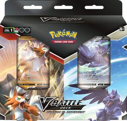 Карточная игра Pokemon TCG - Lycanroc vs. Corviknight V Battle Deck Bundle цена и информация | Настольные игры, головоломки | 220.lv