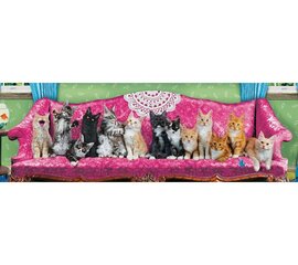 Puzle Eurographics, 6010-5629, Kitty Cat Couch, 1000 gab. cena un informācija | Puzles, 3D puzles | 220.lv