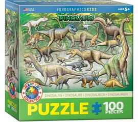 Пазл Eurographics, 6100-0098, Dinosaurs, 100 шт. цена и информация | Пазлы | 220.lv