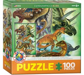 Puzle Eurographics, 6100-0360, Herbivorous Dinosaurs, 100 gab. cena un informācija | Puzles, 3D puzles | 220.lv