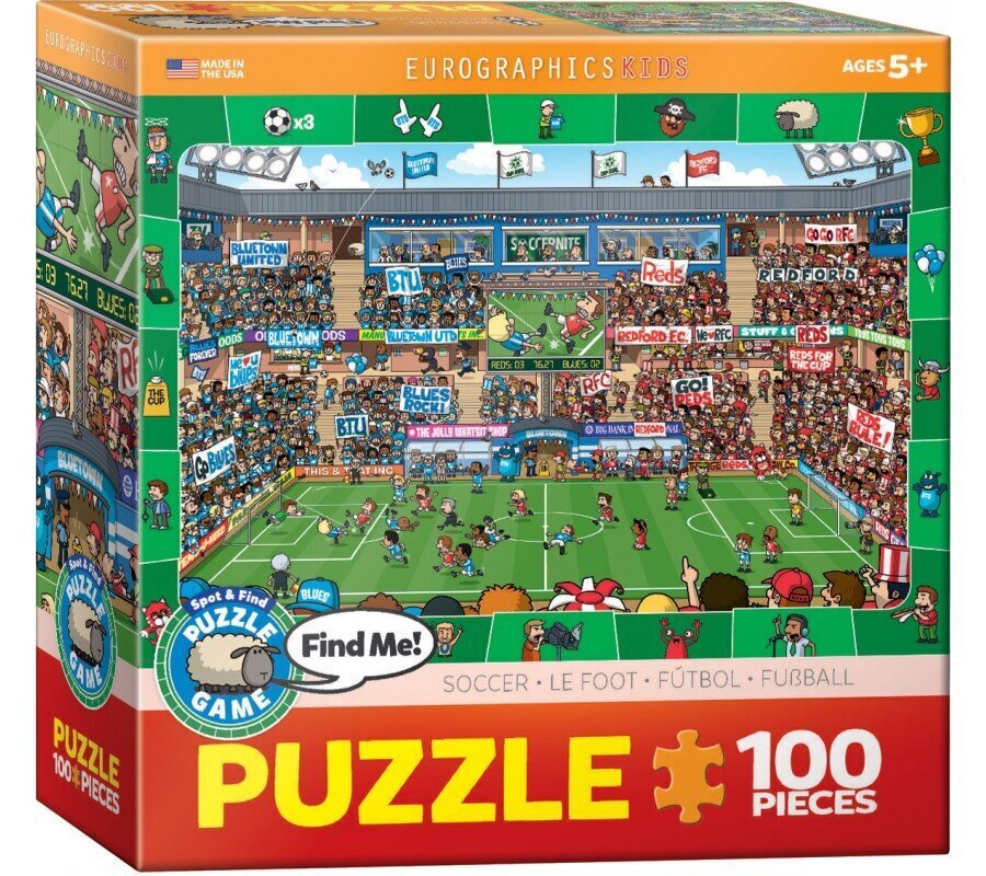 Puzle Eurographics, 6100-0476, Soccer, 100 gab. cena un informācija | Puzles, 3D puzles | 220.lv