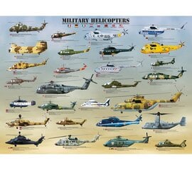 Пазл Eurographics, 6500-0088, Military Helicopters, 500 шт. цена и информация | Пазлы | 220.lv