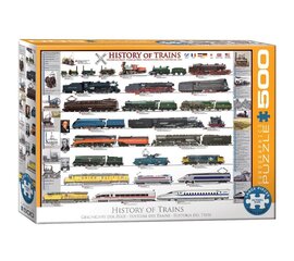 Puzle Eurographics, 6500-0251, History of Trains, 500 gab. цена и информация | Пазлы | 220.lv