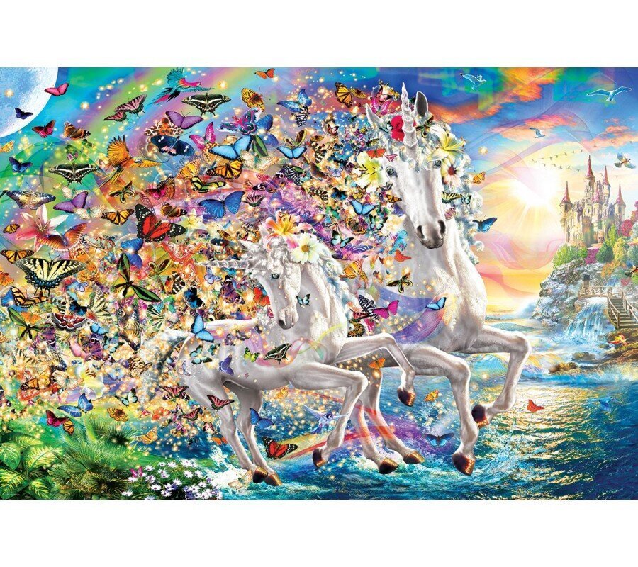 Puzle Eurographics, 8220-5551, Unicorn Fantasy, 2000 gab. cena un informācija | Puzles, 3D puzles | 220.lv