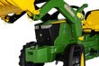 Traktors ar pedāļiem un frontālo kausu, rollyFarmtrac John Deere 7310R cena un informācija | Rotaļlietas zēniem | 220.lv