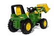 Traktors ar pedāļiem un frontālo kausu, rollyFarmtrac John Deere 7310R cena un informācija | Rotaļlietas zēniem | 220.lv