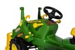 Traktors ar pedāļiem un frontālo kausu, rollyFarmtrac John Deere 7310R цена и информация | Rotaļlietas zēniem | 220.lv