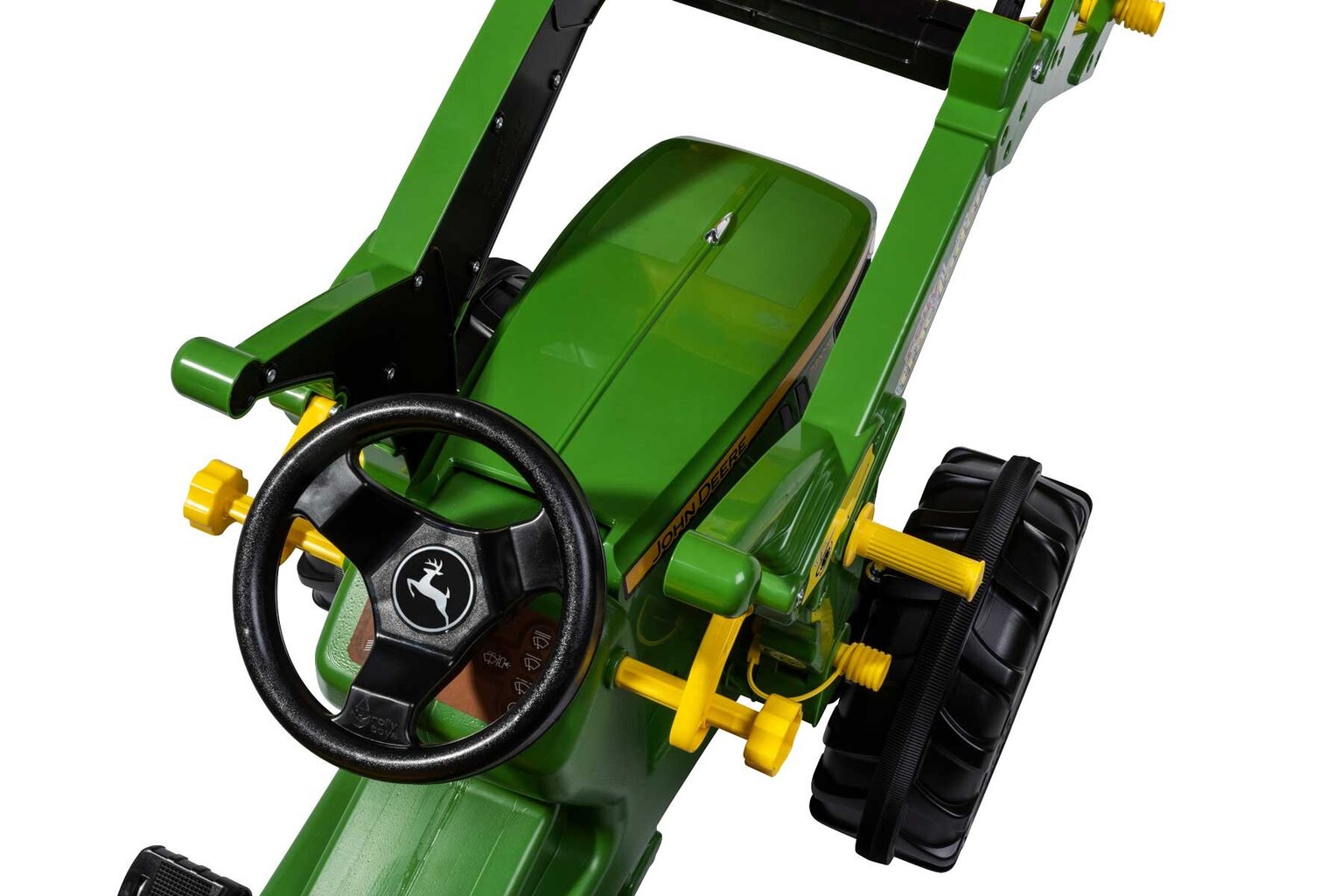 Traktors ar pedāļiem un frontālo kausu, rollyFarmtrac John Deere 7310R cena un informācija | Rotaļlietas zēniem | 220.lv