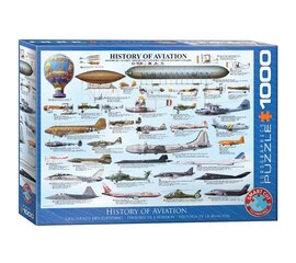 Puzle Eurographics, 6000-0086, History of Aviation, 1000 gab. cena un informācija | Puzles, 3D puzles | 220.lv