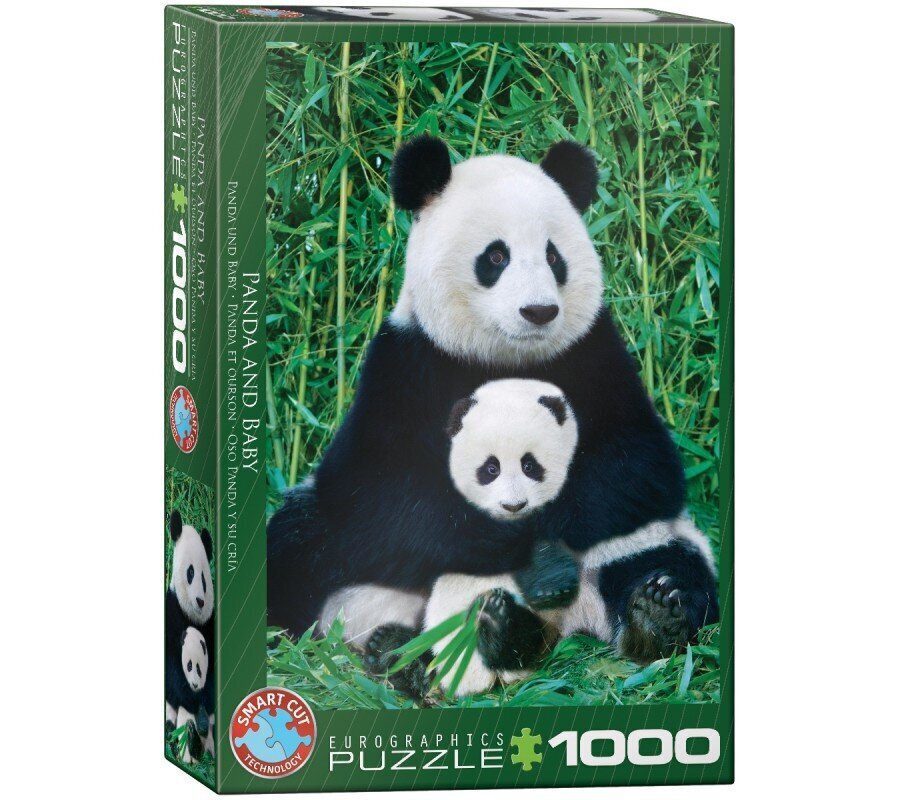 Puzle Eurographics, 6000-0173, Panda and Baby, 1000 gab. cena un informācija | Puzles, 3D puzles | 220.lv