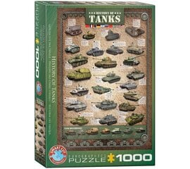 Puzle Eurographics, 6000-0381, History of Tanks, 1000 gab. cena un informācija | Puzles, 3D puzles | 220.lv