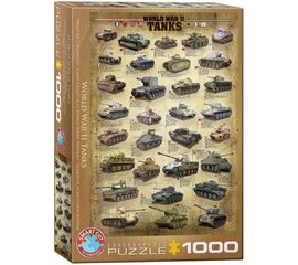 Puzle Eurographics, 6000-0388, World War II Tanks, 1000 gab. cena un informācija | Puzles, 3D puzles | 220.lv