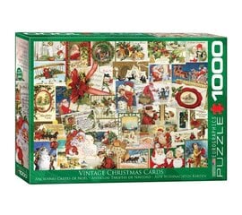 Puzle Eurographics, 6000-0784, Vintage Christmas Cards, 1000 gab. cena un informācija | Puzles, 3D puzles | 220.lv