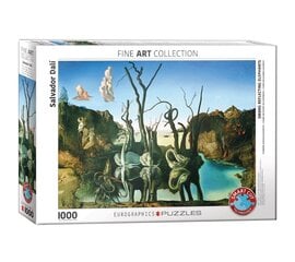 Puzle Eurographics, 6000-0846, Swans Reflecting Elephants, 1000 gab. cena un informācija | Puzles, 3D puzles | 220.lv