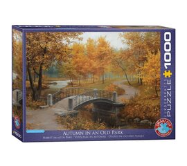 Puzle Eurographics, 6000-0979, Autumn in an Old Park, 1000 gab. cena un informācija | Puzles, 3D puzles | 220.lv