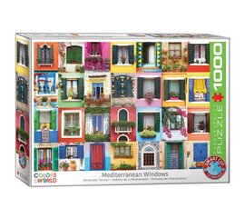 Пазл Eurographics, 6000-5350, Mediterranean Windows, 1000 шт. цена и информация | Пазлы | 220.lv