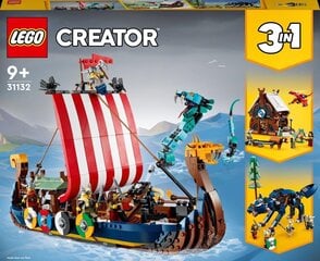 31132 LEGO® Creator Корабль викингов и змея Мидгард цена и информация | Конструкторы и кубики | 220.lv