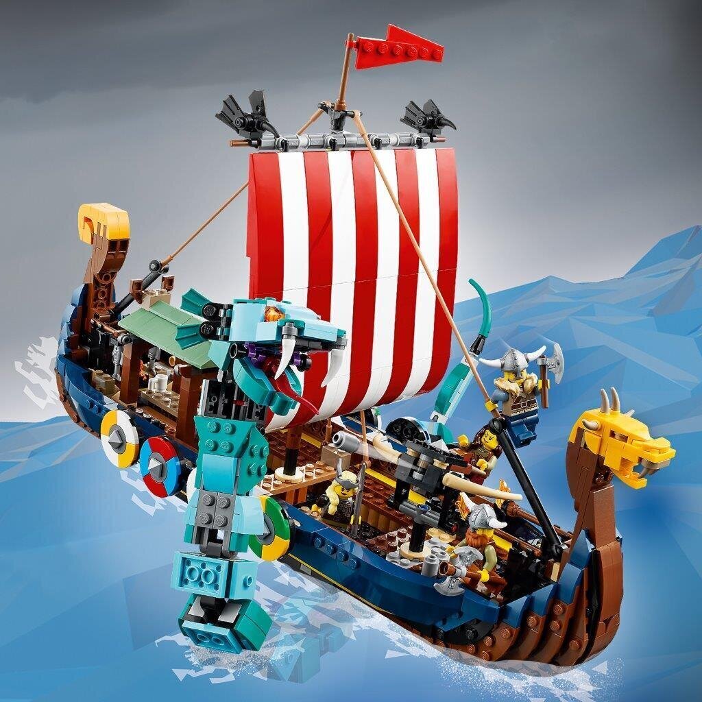 31132 LEGO® Creator Vikingu kuģis un Midgardas čūska cena un informācija | Konstruktori | 220.lv