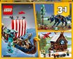 31132 LEGO® Creator Vikingu kuģis un Midgardas čūska cena un informācija | Konstruktori | 220.lv