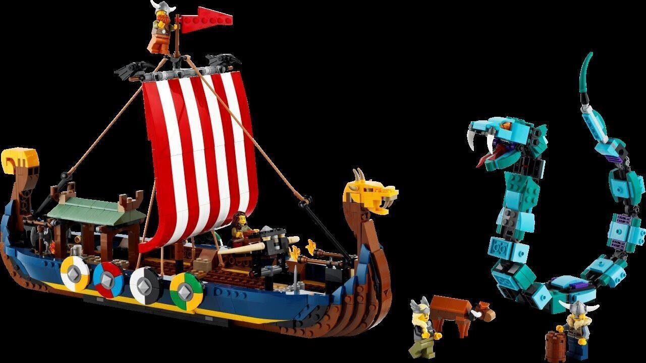 31132 LEGO® Creator Vikingu kuģis un Midgardas čūska cena un informācija | Konstruktori | 220.lv