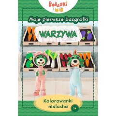 grāmatas bērniem bērni un lācis - dārzeņi cena un informācija | Krāsojamās grāmatas | 220.lv