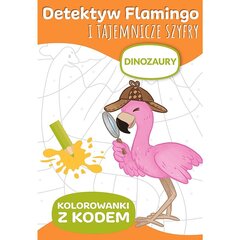 flamingo detektīvs - dinozauri cena un informācija | Krāsojamās grāmatas | 220.lv