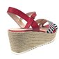 Sarkanas platformas sandales Daniela Shoes cena un informācija | Sieviešu sandales | 220.lv