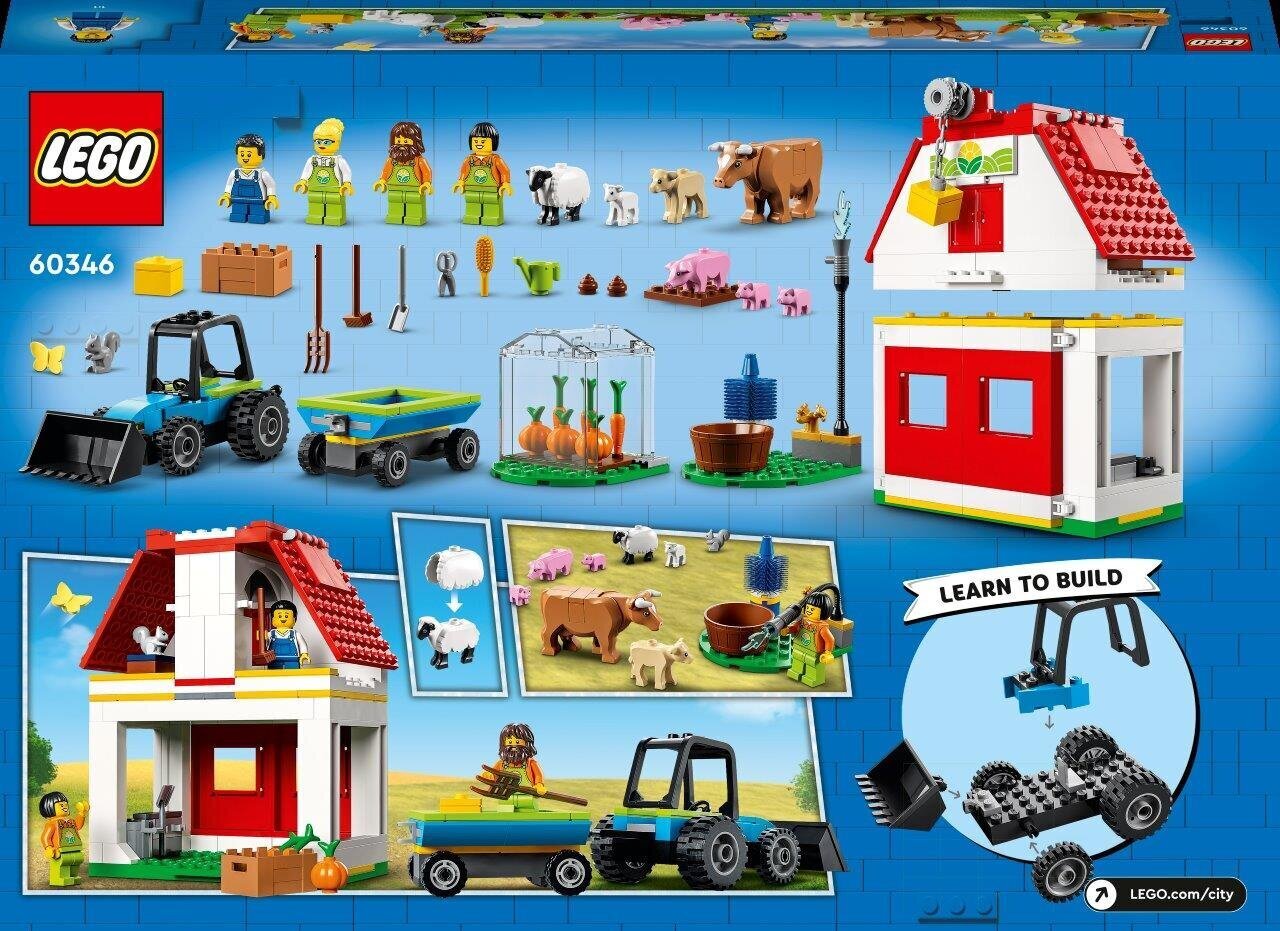 60346 LEGO® City Farm Хлев и животные на ферме цена | 220.lv