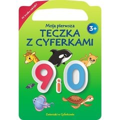 животные с циферками - цифры 9 и 0 цена и информация | Книжки - раскраски | 220.lv