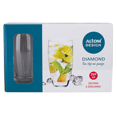 DIAMOND glāzes, 350 ml, 6 gab. cena un informācija | Glāzes, krūzes, karafes | 220.lv