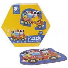 Klasiskās pasaules koka puzle - transportlīdzekļi (24 gab.) cena un informācija | Puzles, 3D puzles | 220.lv