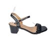 Sieviešu sandales uz papēža, CINK ME, melnas. цена и информация | Sieviešu sandales | 220.lv