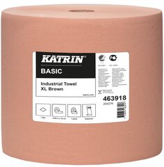 Промышленная бумага Katrin Basic XL Brown, коричневая, 1-слойная, 1000м цена и информация | Туалетная бумага, бумажные полотенца | 220.lv